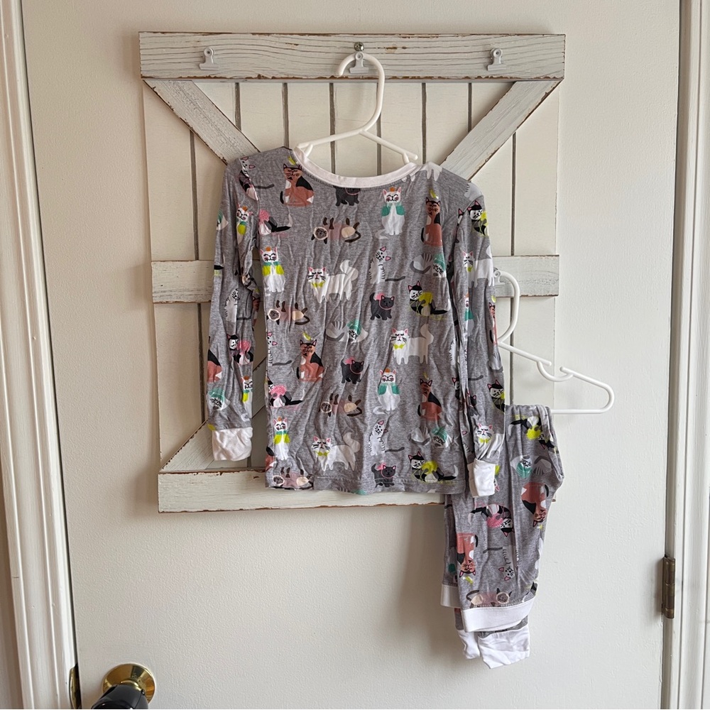 Little Sleepies Kitty Print Bamboo Pajama Set
